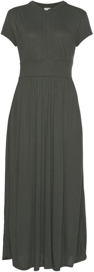 Lascana Midi-jurk met ritssluiting bij de hals nauwsluitend sportief en elegant - Foto 4