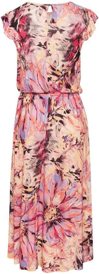 Lascana Midi-jurk met ruchemouwtjes - Foto 4