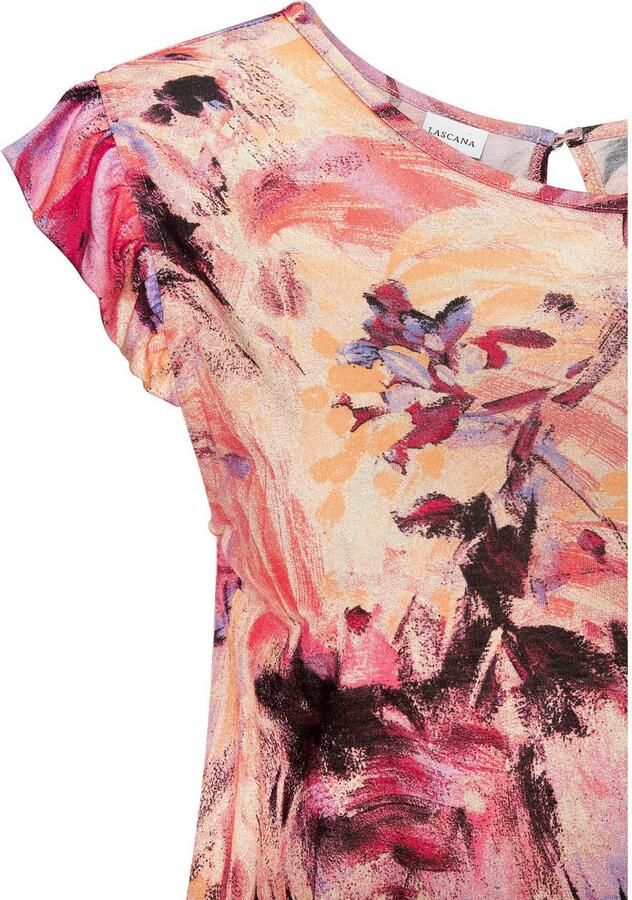 Lascana Midi-jurk met ruchemouwtjes - Foto 2