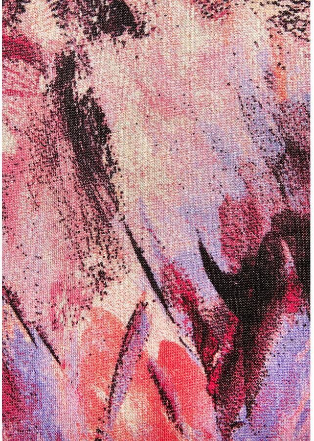 Lascana Midi-jurk met ruchemouwtjes