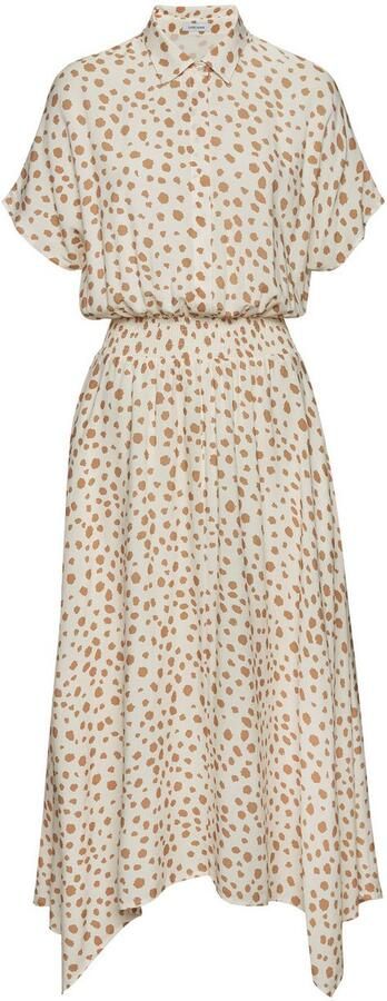 Lascana Midi-jurk met stippenprint asymmetrische zoom - Foto 3