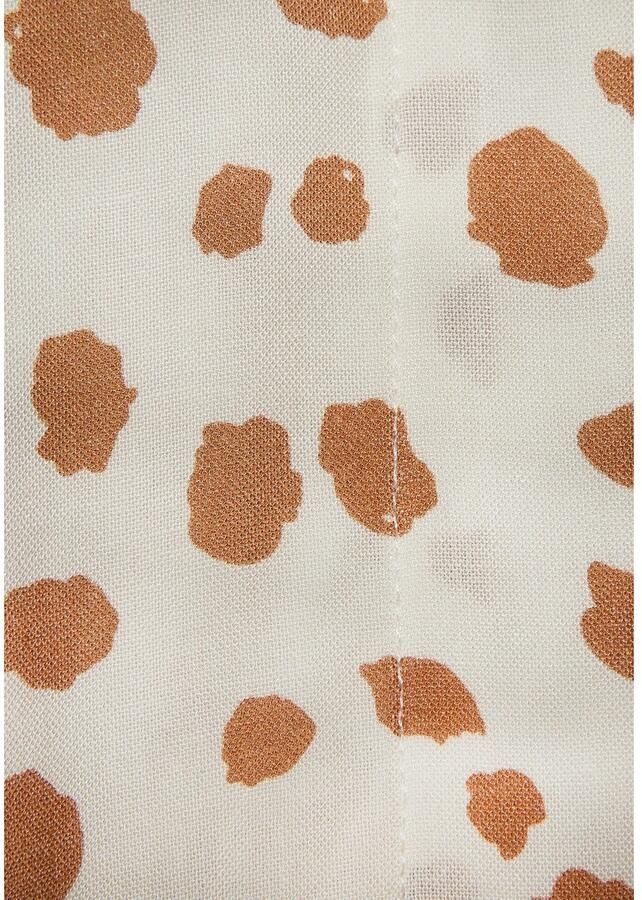 Lascana Midi-jurk met stippenprint asymmetrische zoom