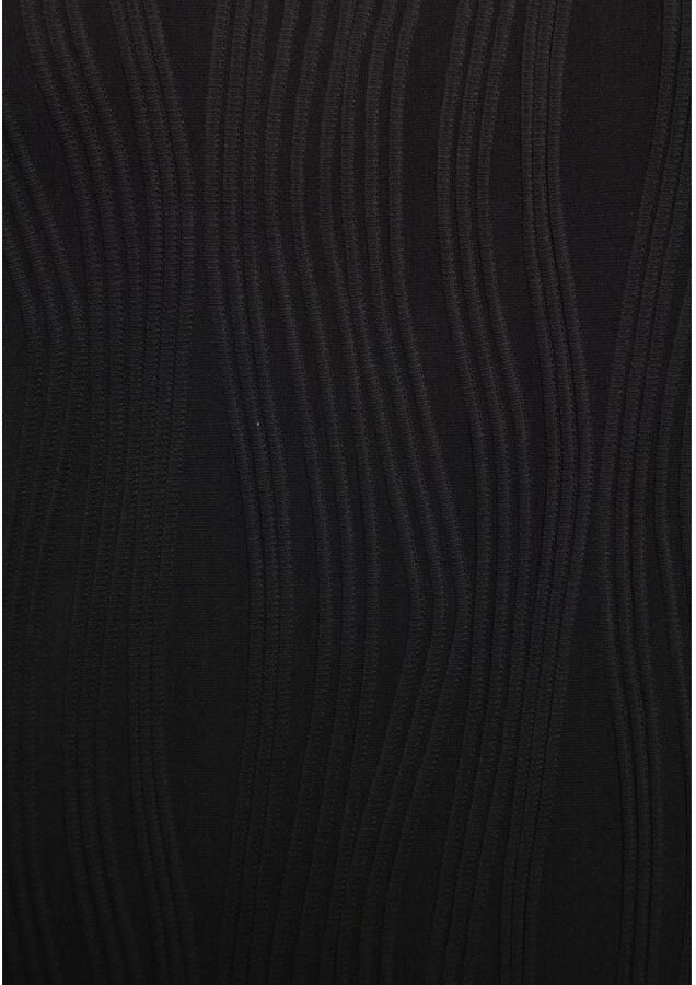 Lascana Midi-jurk met structuurpatroon strakke jurk figuurvolgend