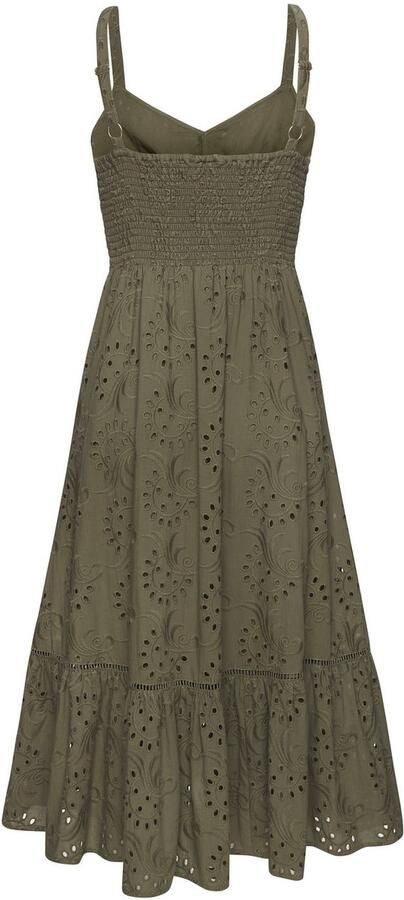 Lascana Midi-jurk met zomerse gaatjesborduursel - Foto 7