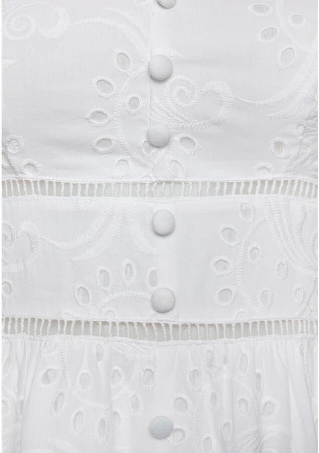 Lascana Midi-jurk met zomerse gaatjesborduursel - Foto 9