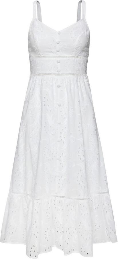 Lascana Midi-jurk met zomerse gaatjesborduursel - Foto 7