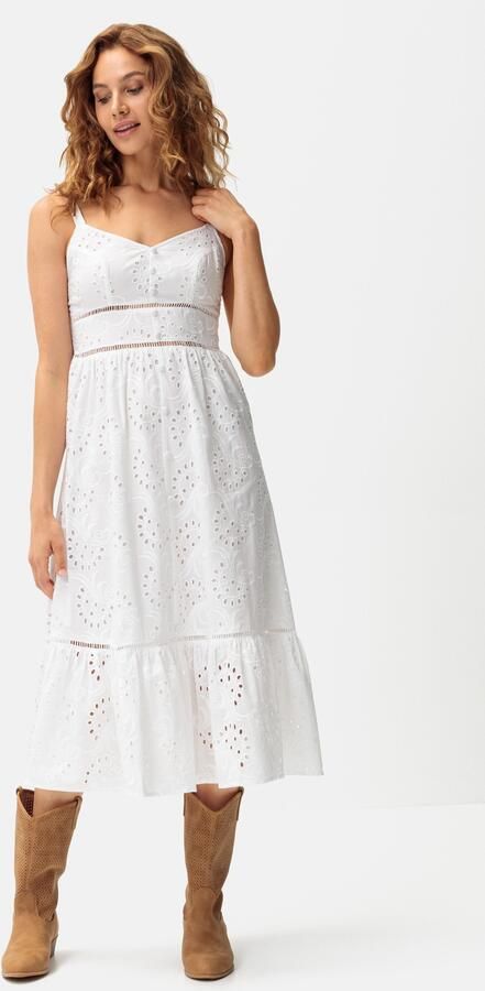 Lascana Midi-jurk met zomerse gaatjesborduursel - Foto 6