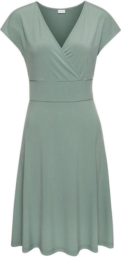 Lascana Midi-jurk van kreukvrije stof elegant zomerjurk van jersey strandjurk - Foto 6