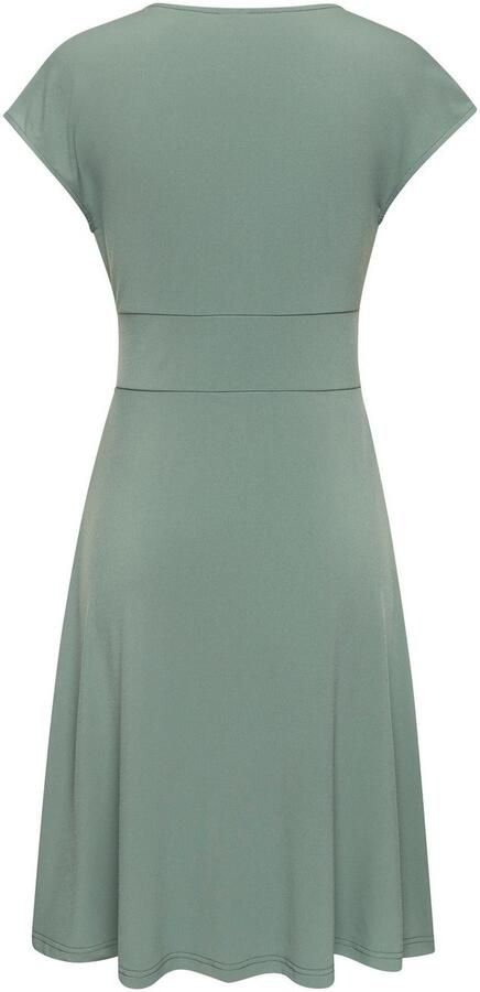 Lascana Midi-jurk van kreukvrije stof elegant zomerjurk van jersey strandjurk - Foto 5