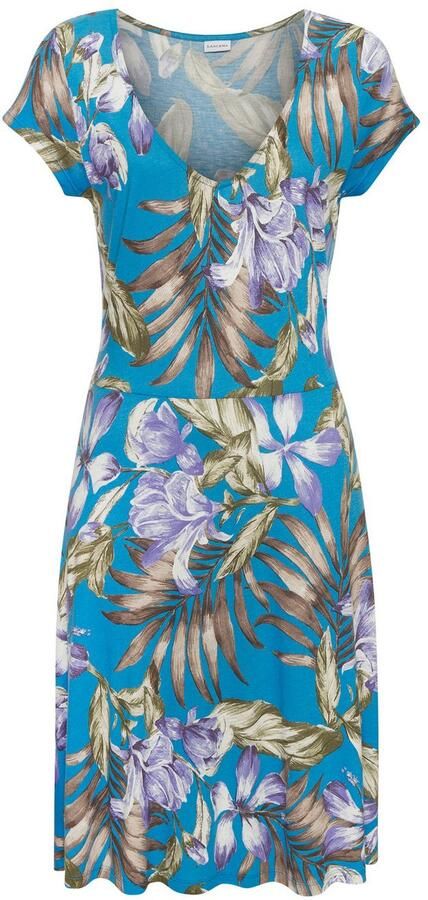 Lascana Mini-jurk met v-hals in alloverprint - Foto 6