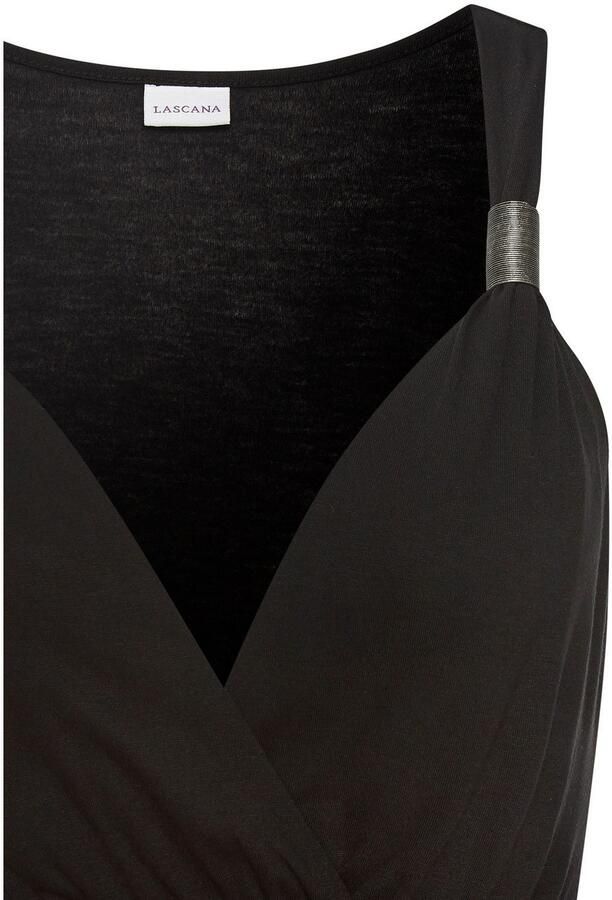 Lascana Mini-jurk met verstelbare halslijn en gesmokte taille - Foto 4