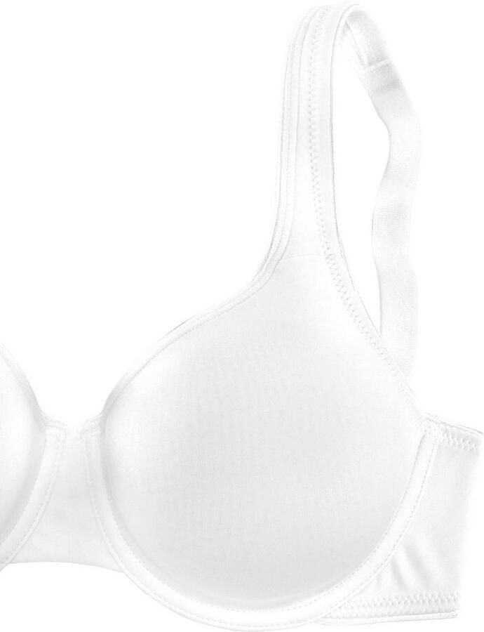 Lascana Minimizer-bh met beugel en naadloze cups van zijdeachtige microvezel basic lingerie