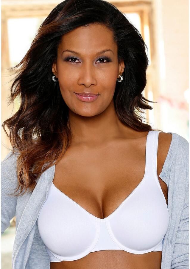 Lascana Minimizer-bh met beugel en naadloze cups van zijdeachtige microvezel basic lingerie - Foto 4