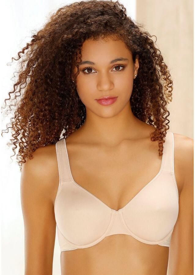 Lascana Minimizer-bh met beugel en naadloze cups van zijdeachtige microvezel basic lingerie - Foto 3