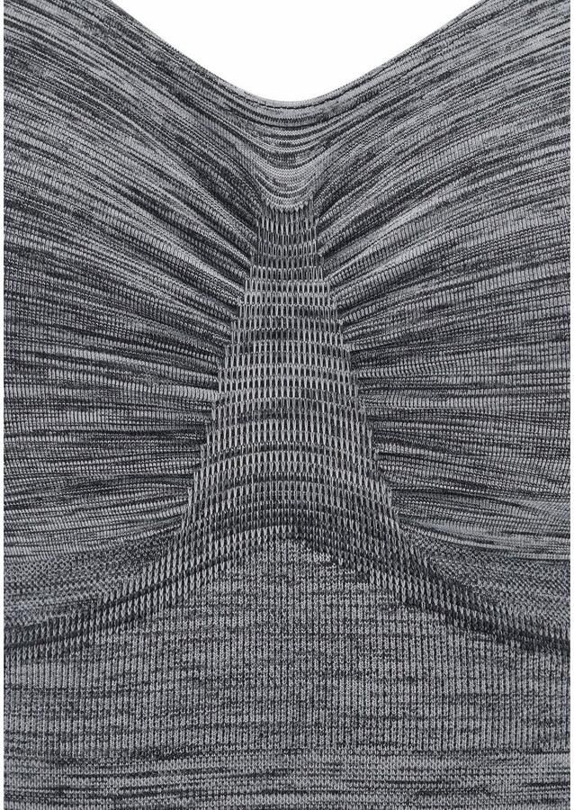 Lascana Modellerende top zonder beugel seamless met ingestrikte steunzone in het borstgebied