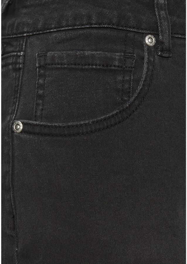 Lascana Mom jeans met hoge taille. elastische denimstof