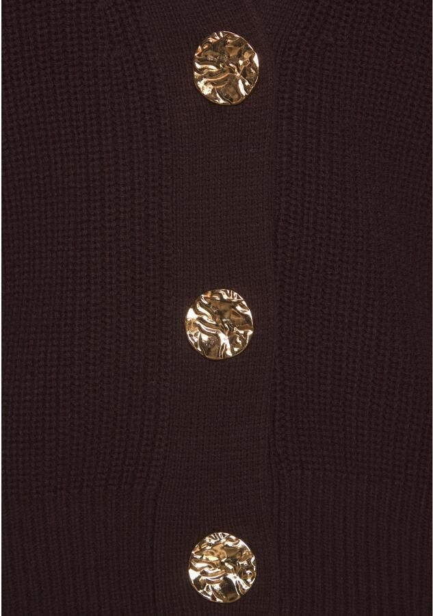 Lascana Mouwloos vest AMIRA met goudkleurige knopen pullunder modieus - Foto 2