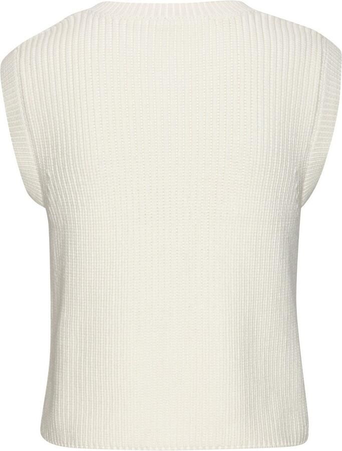 Lascana Mouwloos vest met knoopsluiting mouwloze gebreide trui vrouwelijk chique