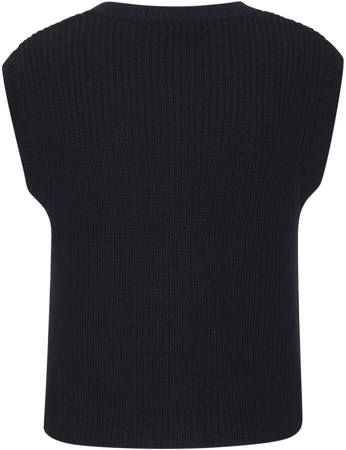 Lascana Mouwloos vest met knoopsluiting mouwloze gebreide trui vrouwelijk chique