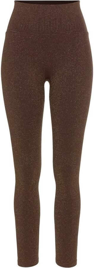 Lascana Naadloze legging met goudkleurige lurex - Foto 9