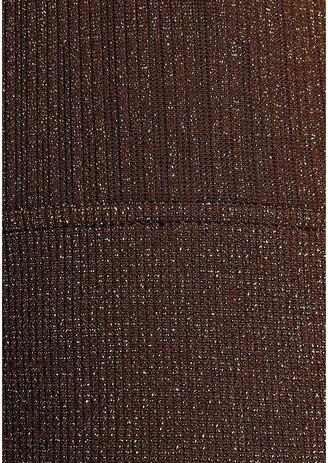 Lascana Naadloze legging met goudkleurige lurex