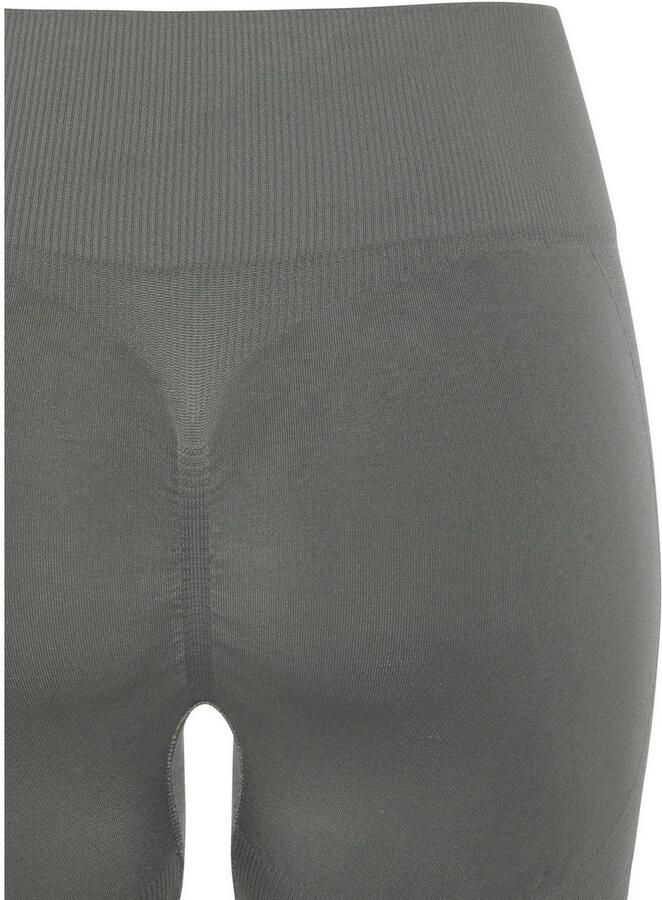 Lascana Naadloze legging Po Push Up met ribstructuur en shaping-effect sportbroek sportleggings