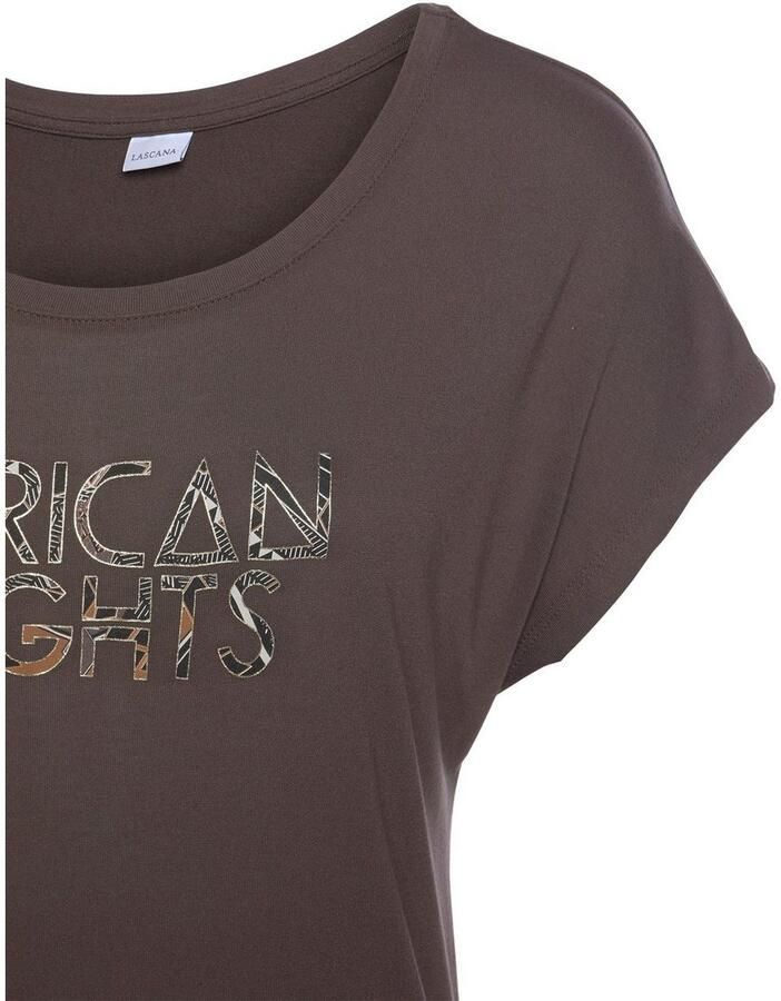 Lascana Nachthemd met aangeknipte mouwen