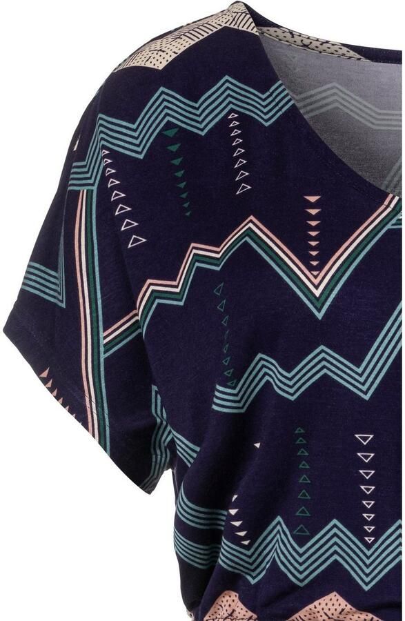 Lascana Nachthemd met grafisch zigzagmotief - Foto 2