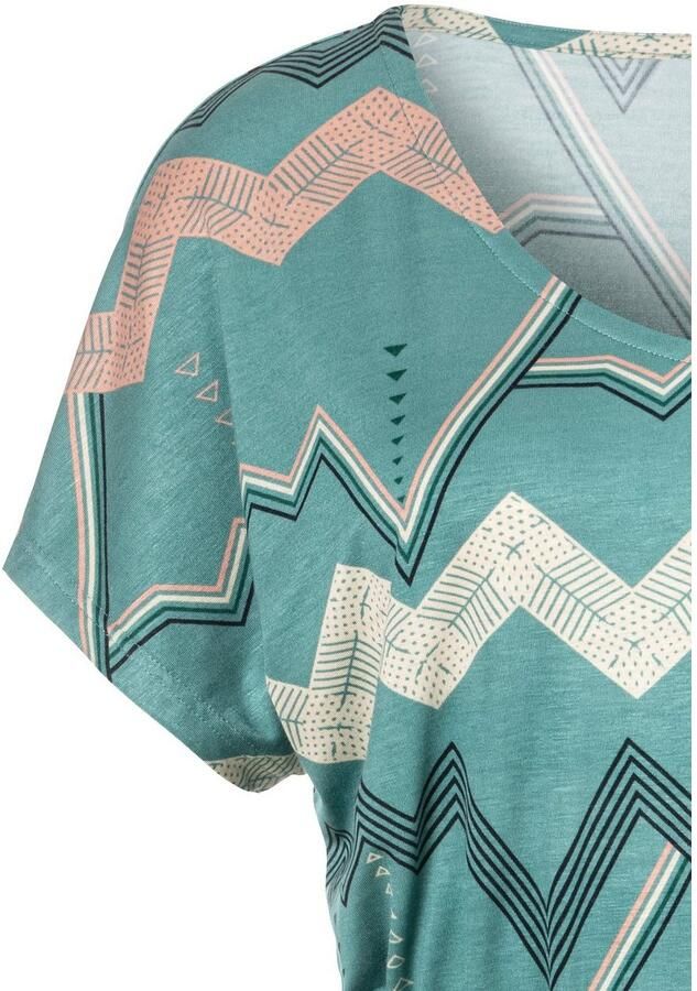 Lascana Nachthemd met grafisch zigzagmotief - Foto 2