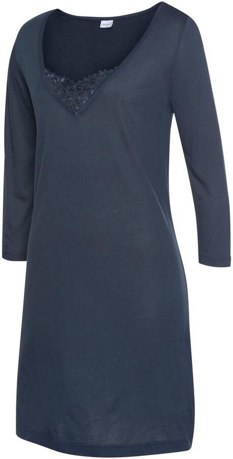Lascana Nachthemd met kanten detail en korte mouwen - Foto 4