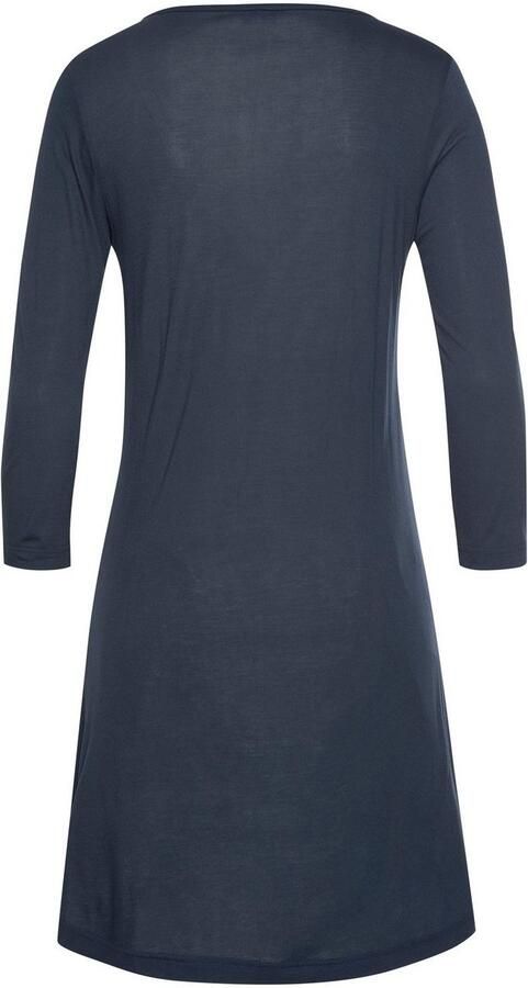 Lascana Nachthemd met kanten detail en korte mouwen - Foto 3