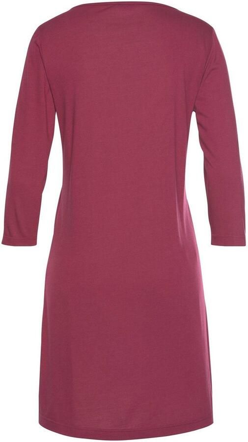 Lascana Nachthemd met kanten detail en korte mouwen - Foto 4