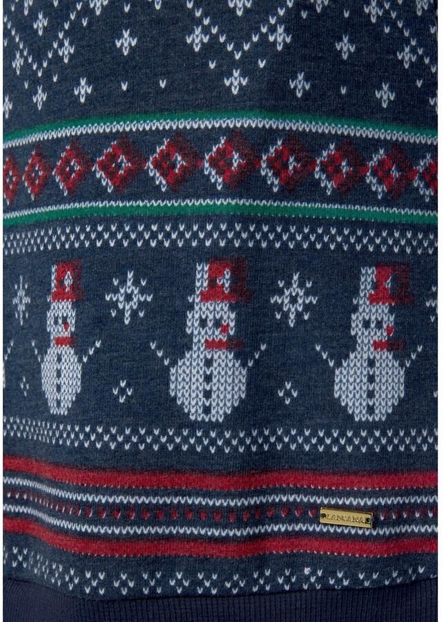 Lascana Nachthemd met winterse print