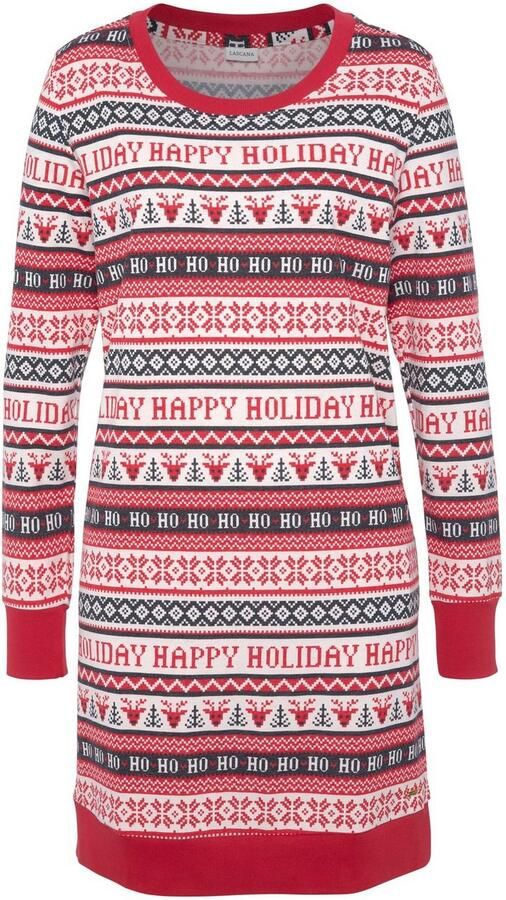 Lascana Nachthemd met winterse print - Foto 4