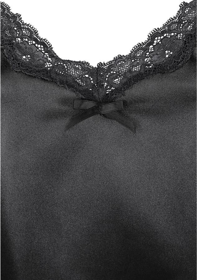 Lascana Negligé Lingerie van chic satijn-stretch met verleidelijke kant - Foto 2