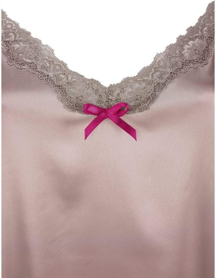 Lascana Negligé Lingerie van chic satijn-stretch met verleidelijke kant