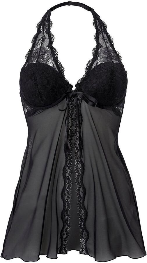 Lascana Negligé met voorknopsluiting sexy lingerie verleidelijke onderkleding - Foto 6