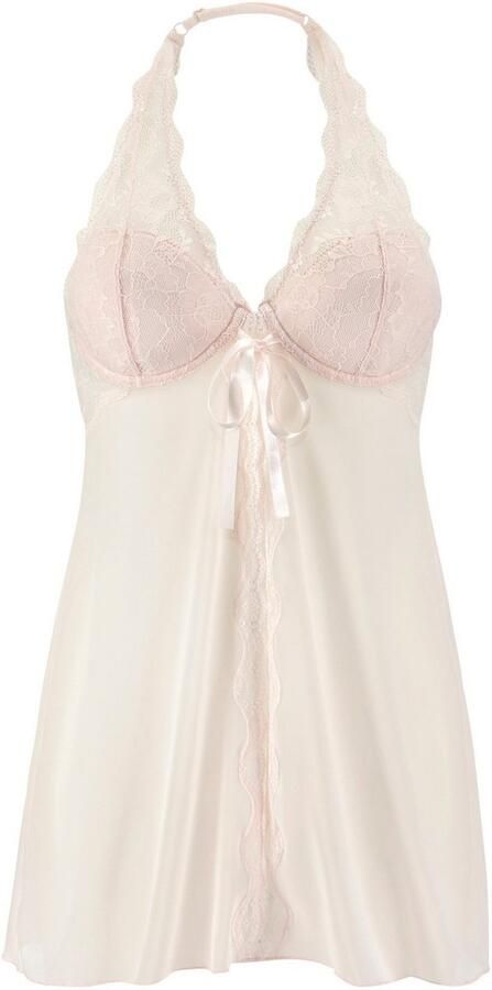 Lascana Negligé met voorknopsluiting sexy lingerie verleidelijke onderkleding - Foto 4