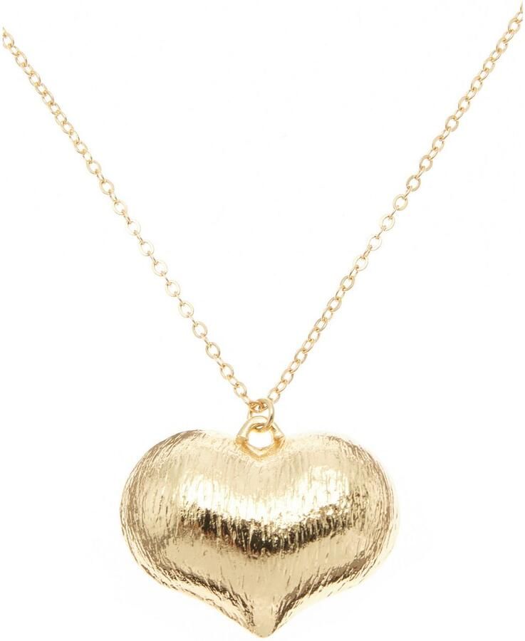 Lascana Oorring- en kettingenset 2-delig set van halsketting en oorbellen met harthanger (set 3-delig)