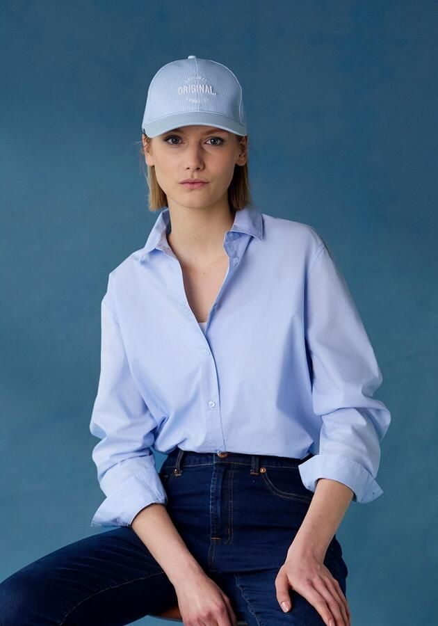 Lascana Overhemdblouse achter langer gesneden damesblouse van katoen klassiek-elegant - Foto 8