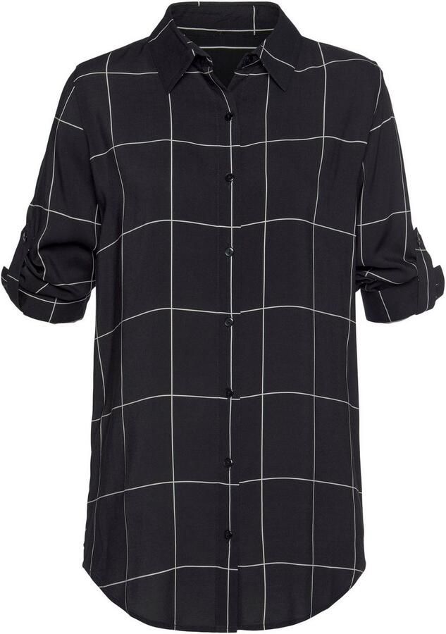 Lascana Overhemdblouse met ruitprint en blazerkraag ruithemd in business-look - Foto 8