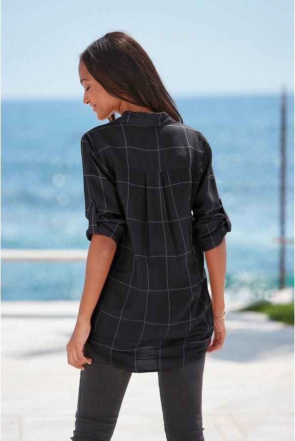 Lascana Overhemdblouse met ruitprint en blazerkraag ruithemd in business-look - Foto 10