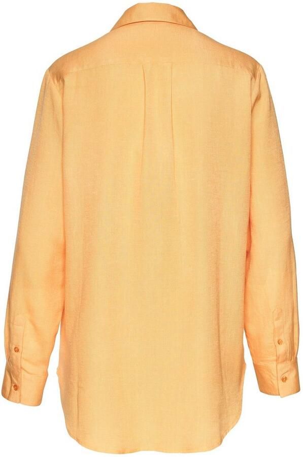Lascana Overhemdblouse van linnenmix damesblouse met overhemdkraag en knoopsluiting - Foto 6