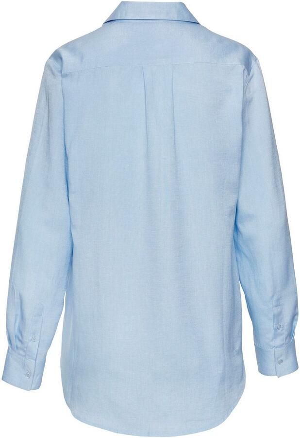 Lascana Overhemdblouse van linnenmix damesblouse met overhemdkraag en knoopsluiting - Foto 5