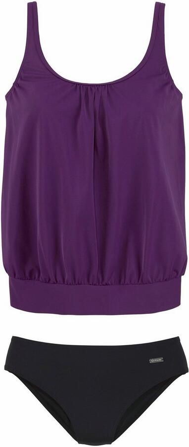 Lascana Oversized tankini Corrigerende versterking bij de cup onderbustelastiek rondom verstelbare bandjes - Foto 4