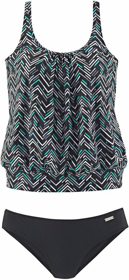 Lascana Oversized tankini met grafische print - Foto 3