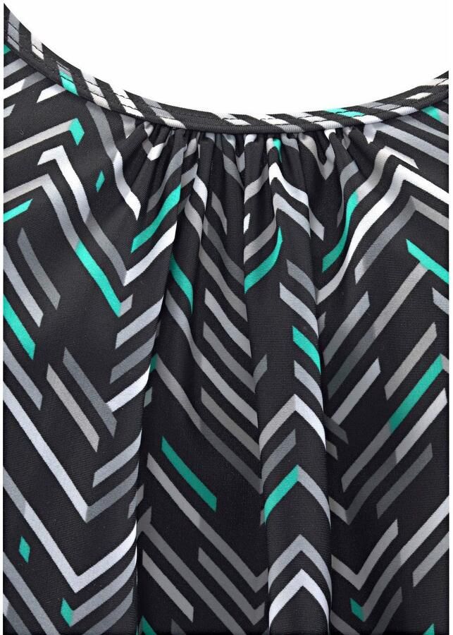 Lascana Oversized tankini met grafische print