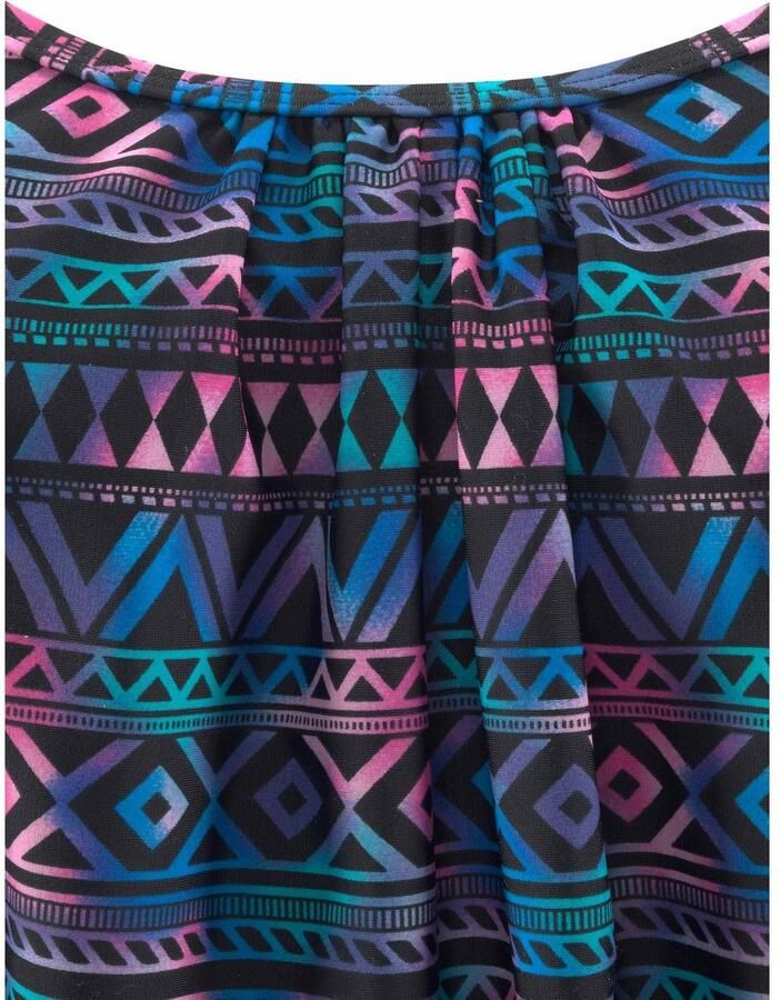 Lascana Oversized tankini met softcups verstelbare bandjes met onderborst-elastiek