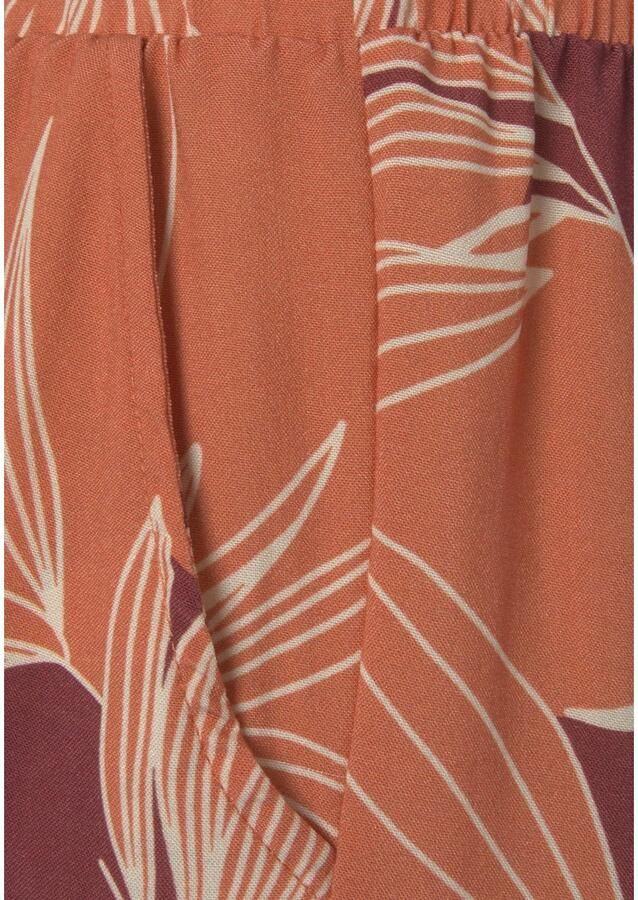 Lascana Palazzobroek met all-over print en zakken wide leg stoffen broek - Foto 3