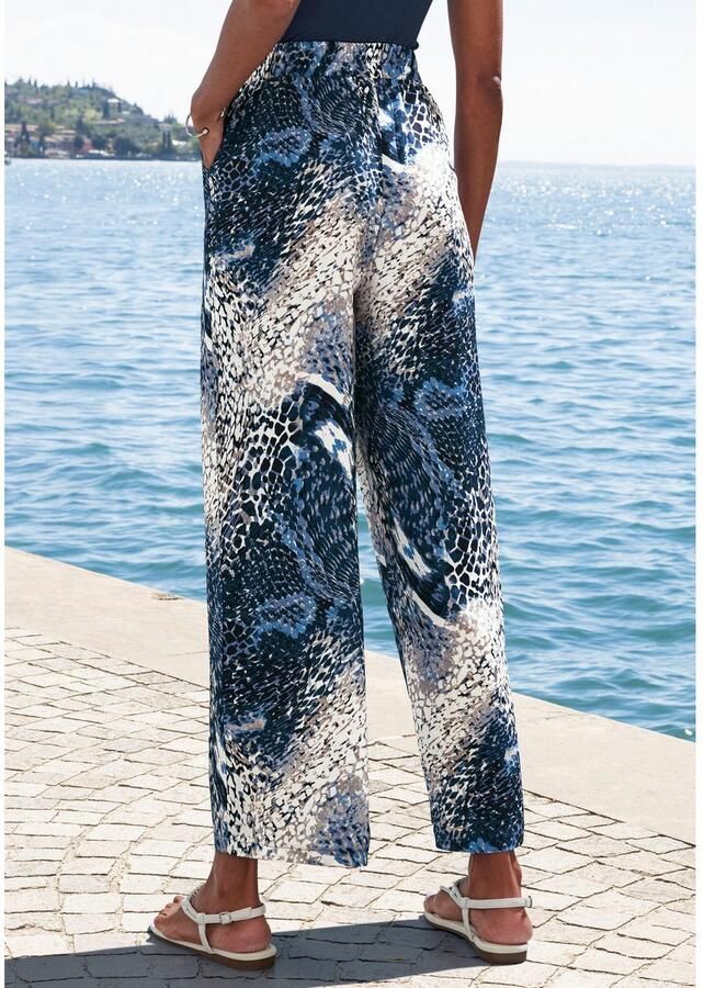 Lascana Palazzobroek met bindband instapbroek casual - Foto 2